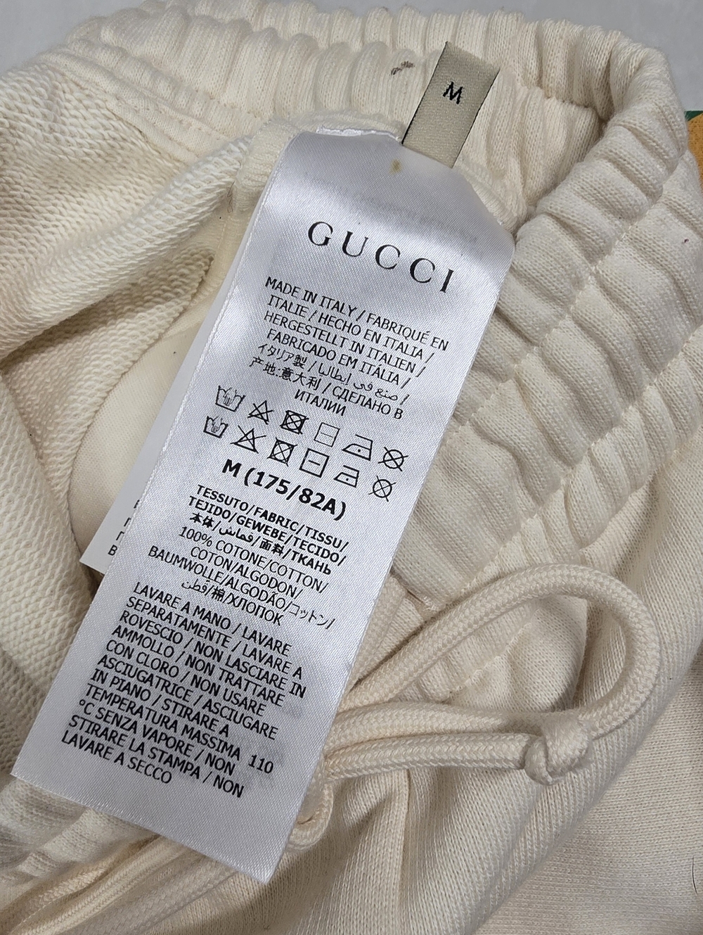 Gucci Cream Joggers with Multicolor Star Motif - Picture 7 of 11